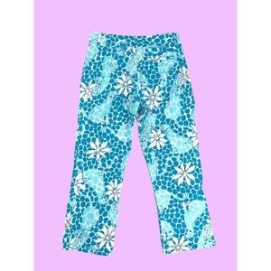 🐆 Lilly Pulitzer Leopard Lounge Capri Pants 0